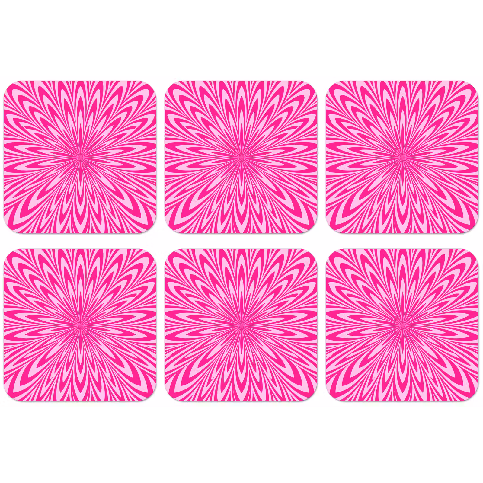 Untersetzer - Muster – Optisch – Rosa — 1
