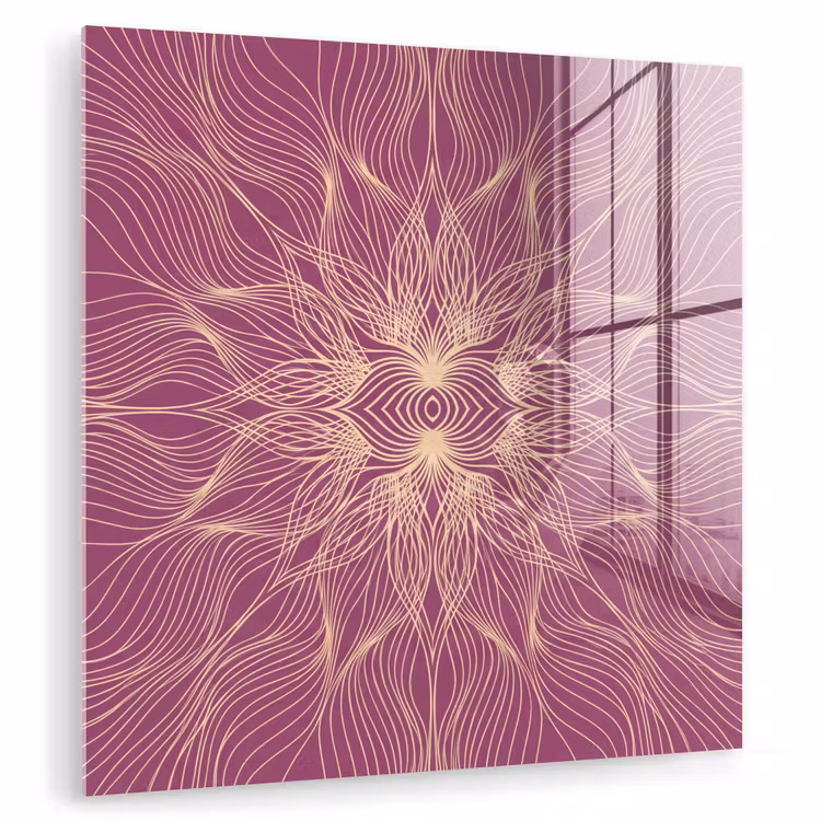Glasbild - Linien – Muster – Abstrakt — 1