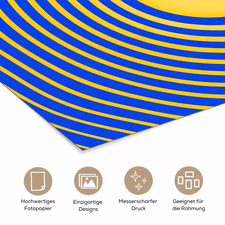 Poster - Abstraktes Muster – Blau — 5