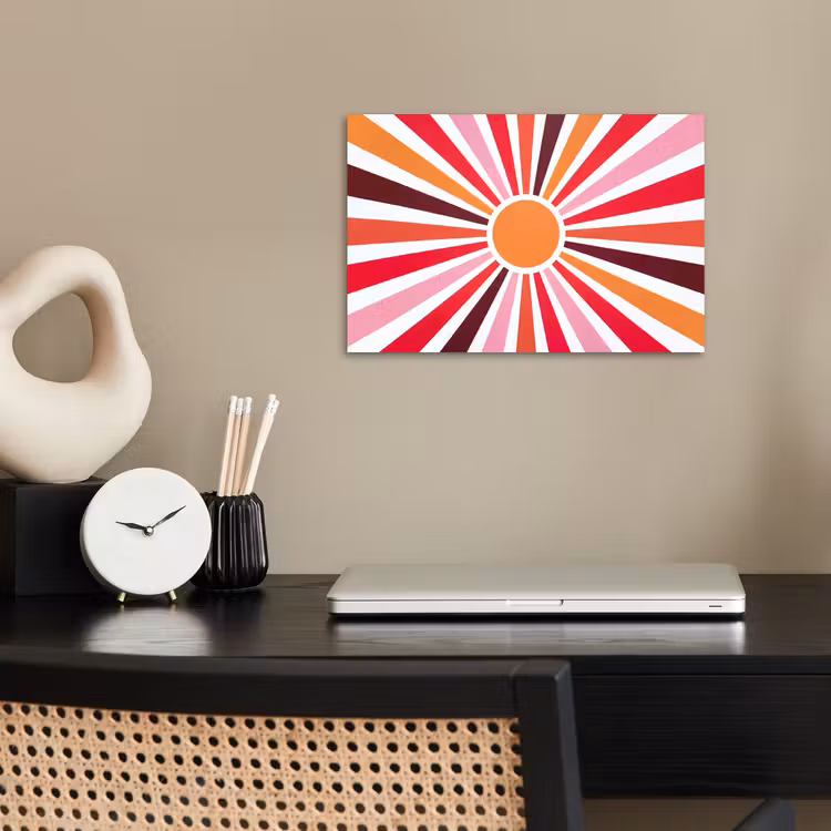 Poster - Sonne – Strahlen – Abstrakt – Farbenfroh — 2
