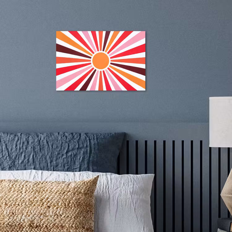 Poster - Sonne – Strahlen – Abstrakt – Farbenfroh — 3
