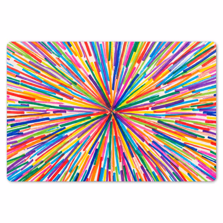 Tischset - 6 Stück - Linien – Bunt – Abstrakt — 6