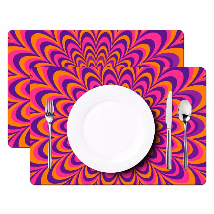 Tischset - 6 Stück - Muster – Optisch – Bunt — 2
