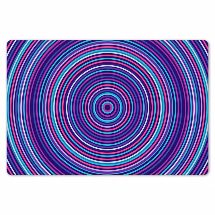 Tischset - 6 Stück - Zusammenfassung – Kreise – Bunt — 6