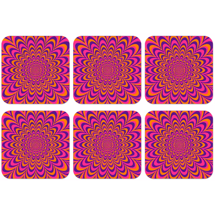 Untersetzer - Muster – Optisch – Bunt — 1
