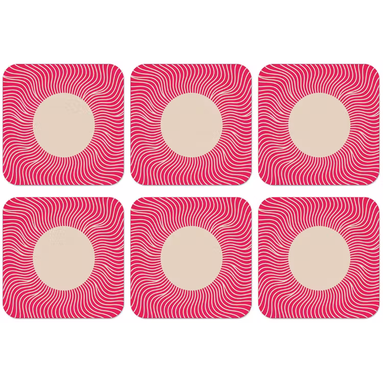 Untersetzer - Zusammenfassung – Muster – Rosa — 1