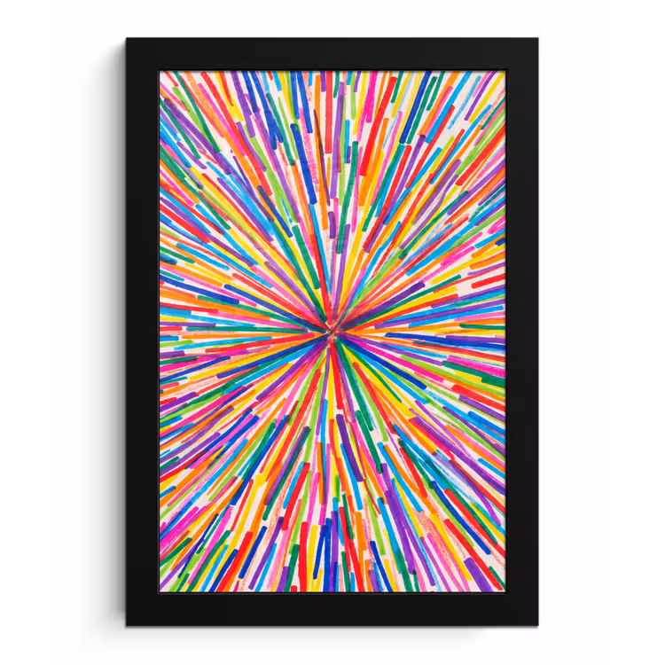 Bilder mit Rahmen - Linien – Bunt – Abstrakt — 1