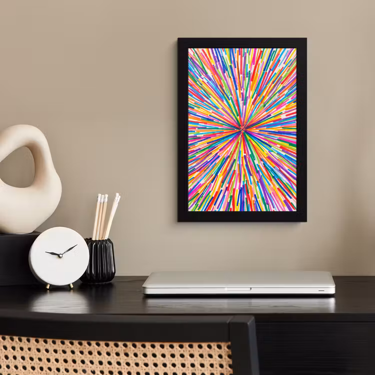Bilder mit Rahmen - Linien – Bunt – Abstrakt — 2