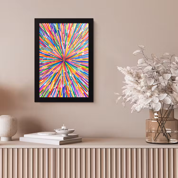 Bilder mit Rahmen - Linien – Bunt – Abstrakt — 4