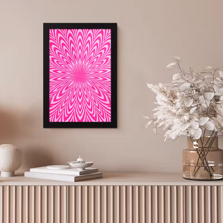 Bilder mit Rahmen - Muster – Optisch – Rosa — 4