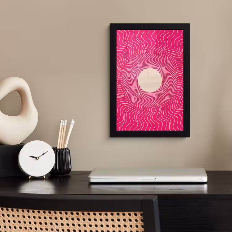 Bilder mit Rahmen - Zusammenfassung – Muster – Rosa — 2