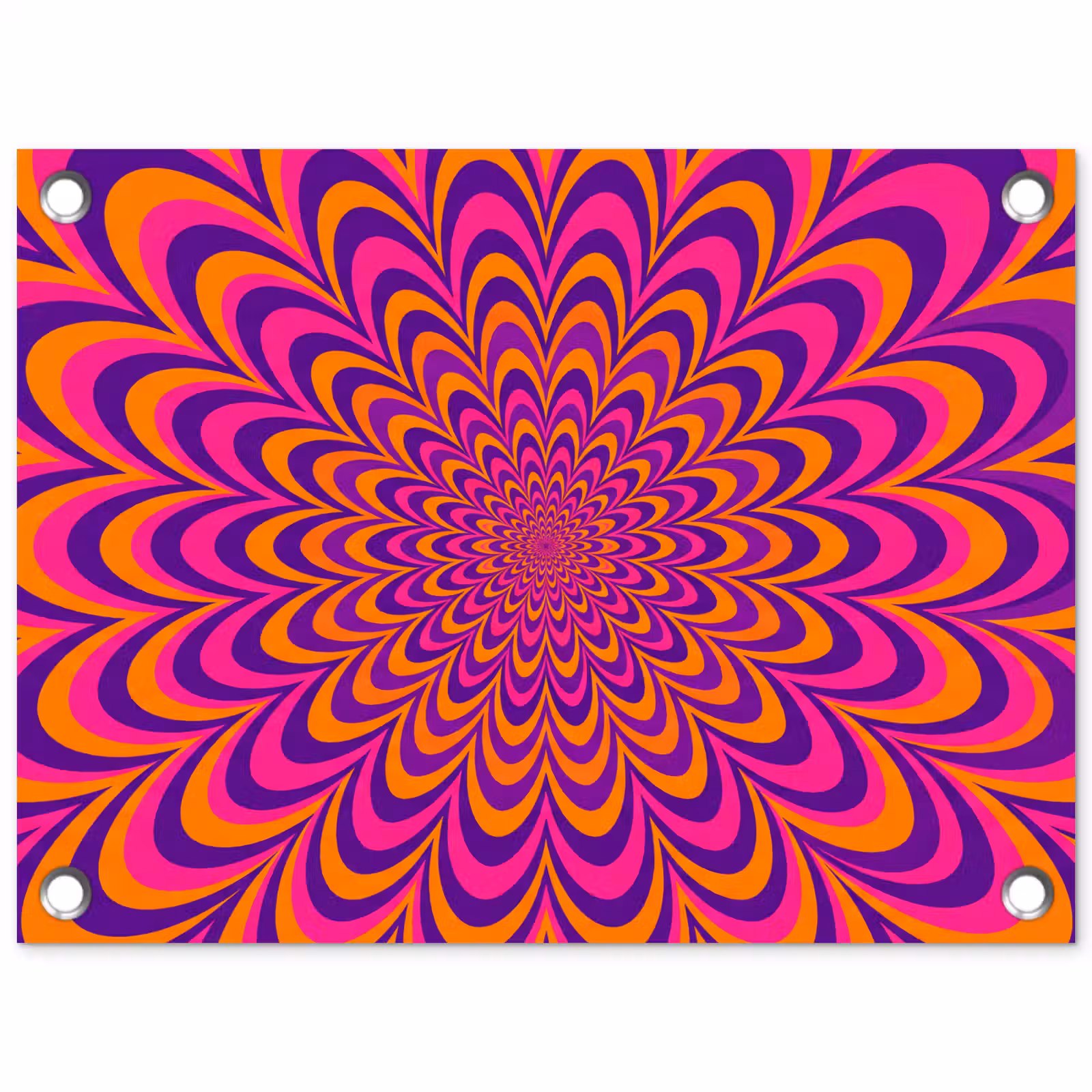 Gartenposter - Muster – Optisch – Bunt — 1
