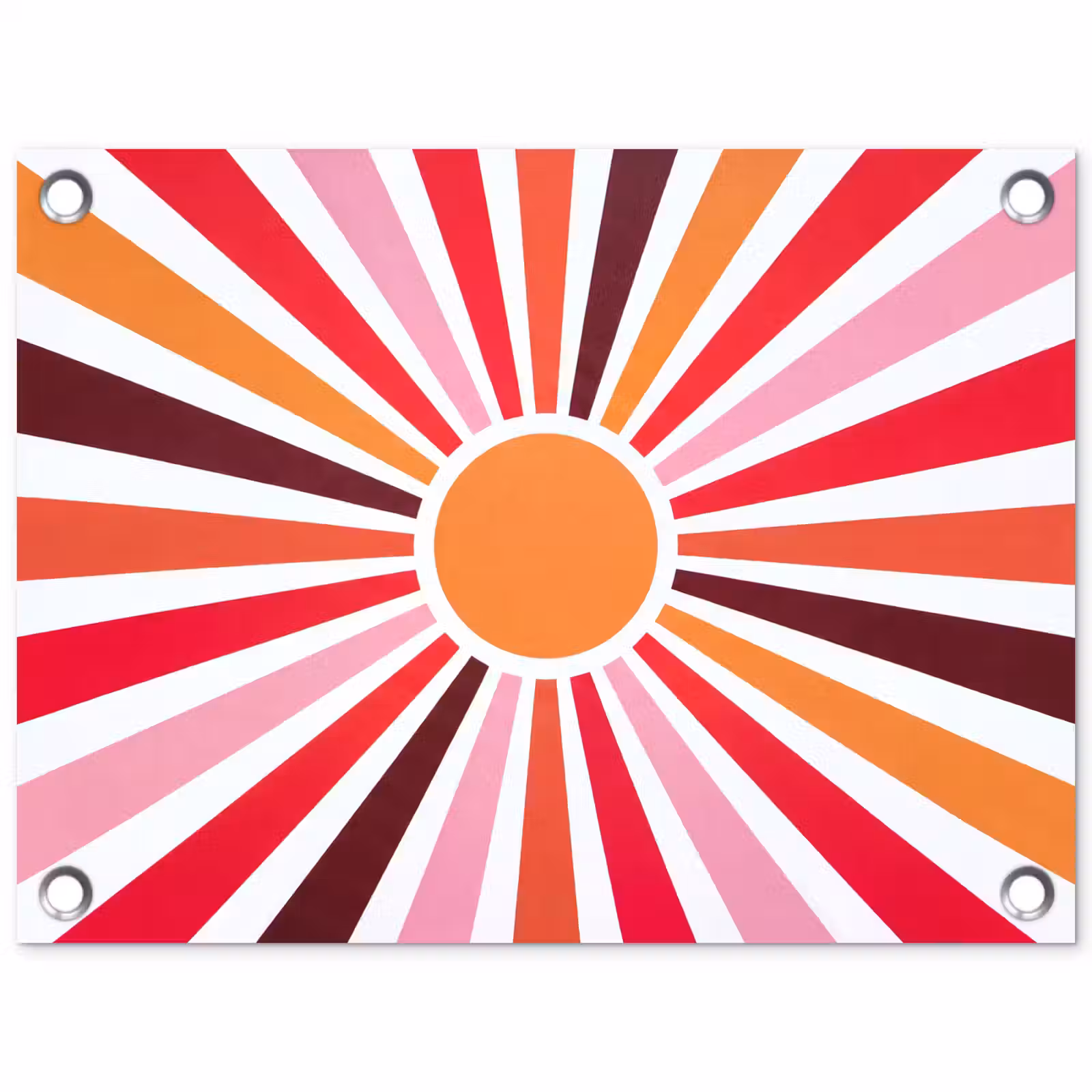 Gartenposter - Sonne – Strahlen – Abstrakt – Farbenfroh — 1