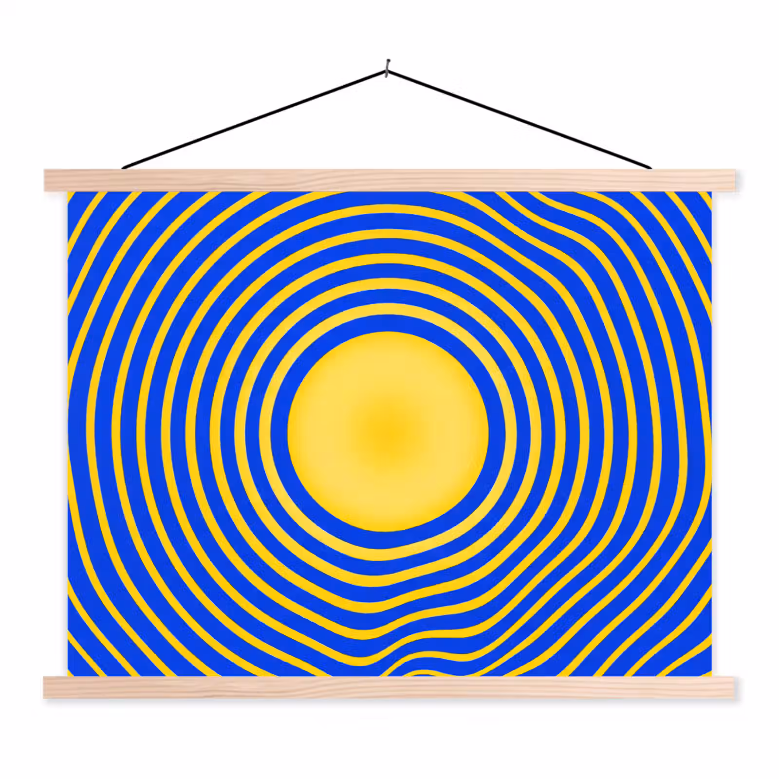 Stoffbild - Abstraktes Muster – Blau — 1