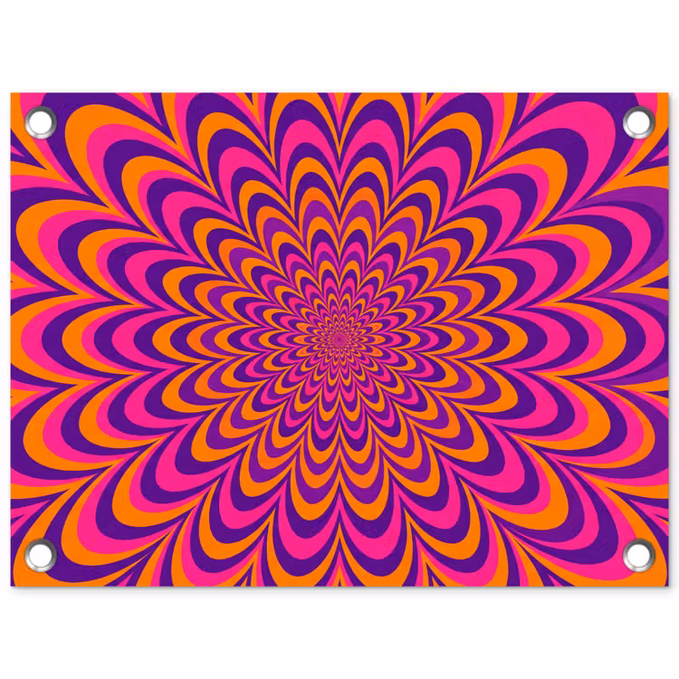Gartenposter - Muster – Optisch – Bunt — 1