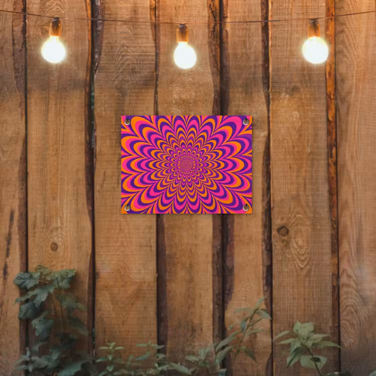 Gartenposter - Muster – Optisch – Bunt — 2