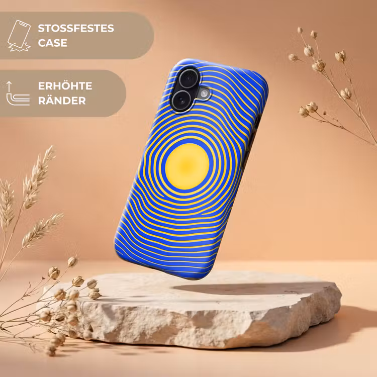 Handyhülle Toughcase - Abstraktes Muster – Blau — 5
