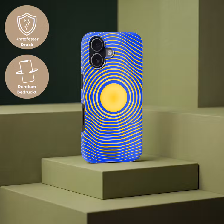 Handyhülle Toughcase - Abstraktes Muster – Blau — 7