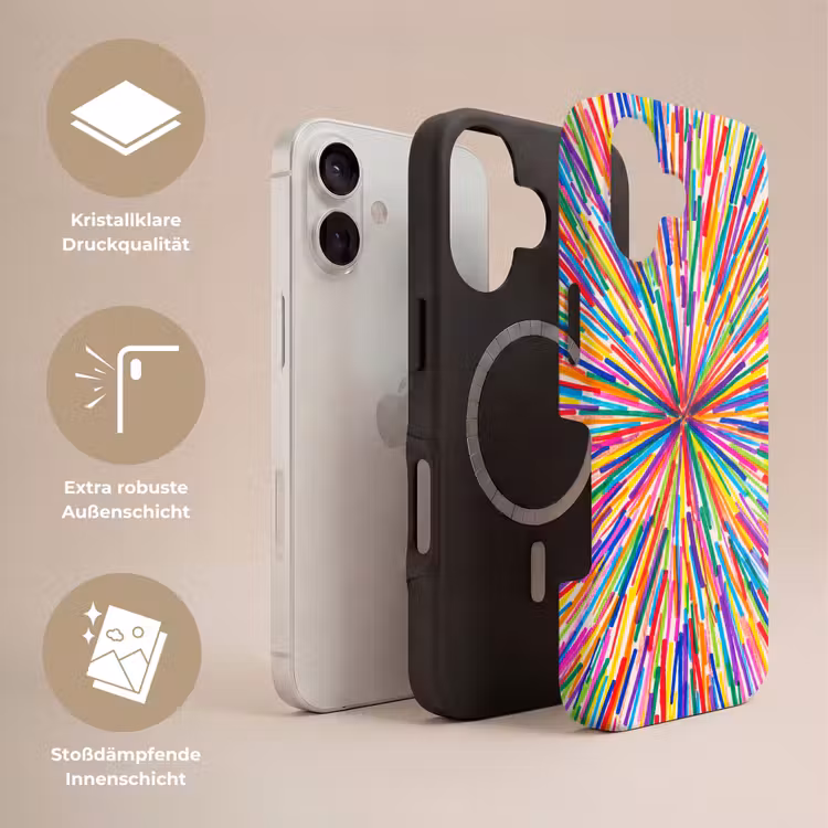 Handyhülle Toughcase - Linien – Bunt – Abstrakt — 3