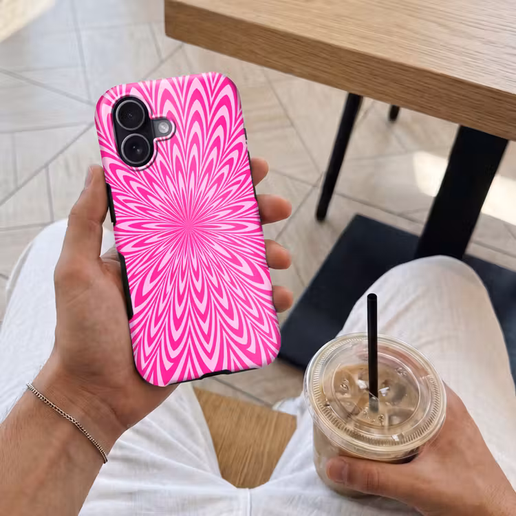 Handyhülle Toughcase - Muster – Optisch – Rosa — 4