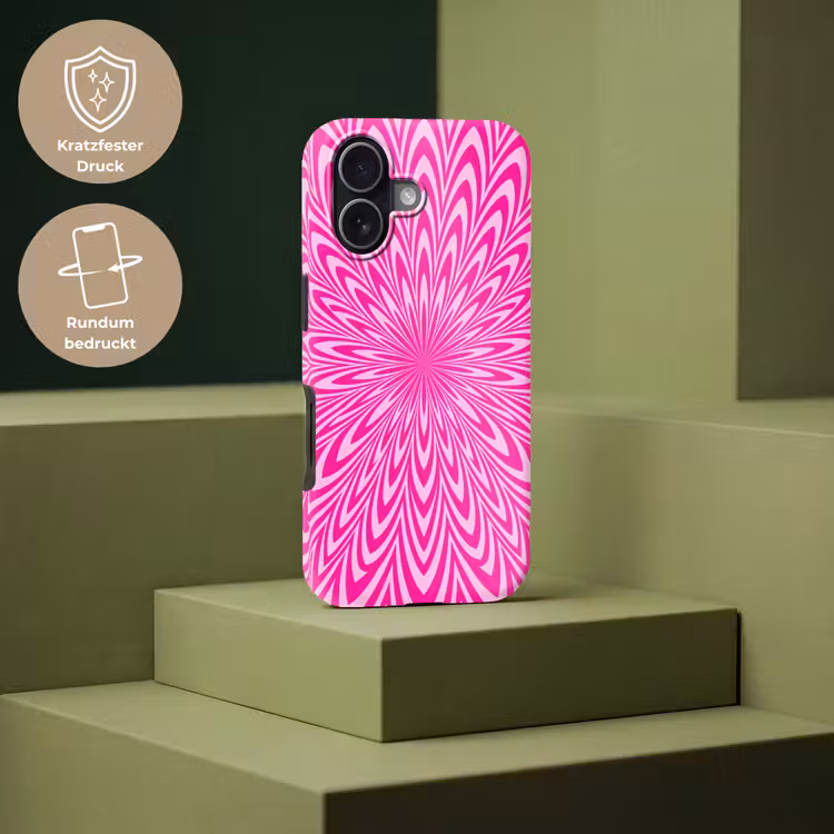 Handyhülle Toughcase - Muster – Optisch – Rosa — 7