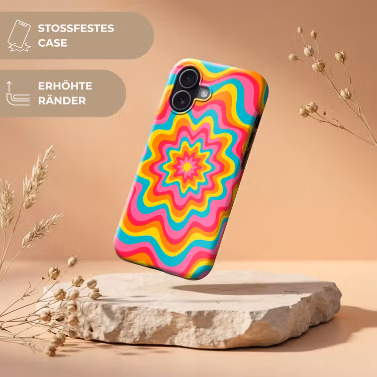 Handyhülle Toughcase - Muster – Wellenförmig – Bunt — 5