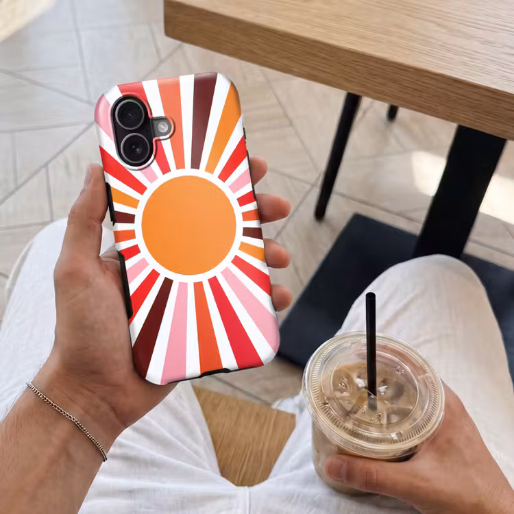Handyhülle Toughcase - Sonne – Strahlen – Abstrakt – Farbenfroh — 4