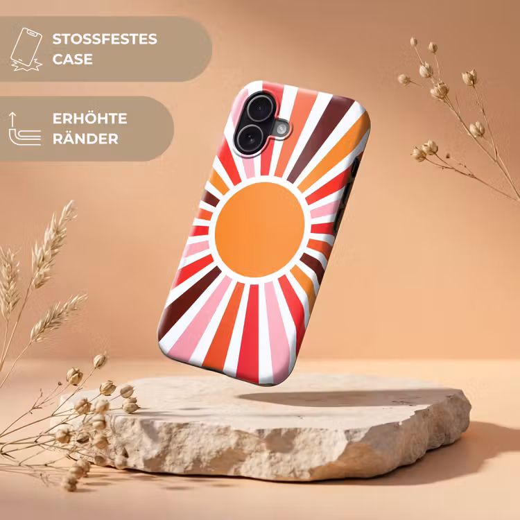 Handyhülle Toughcase - Sonne – Strahlen – Abstrakt – Farbenfroh — 5
