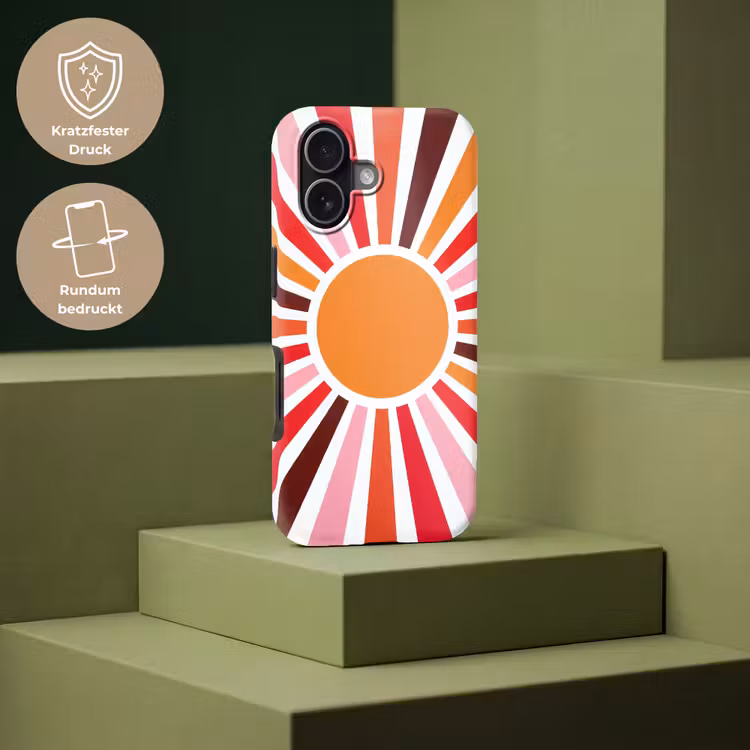 Handyhülle Toughcase - Sonne – Strahlen – Abstrakt – Farbenfroh — 7