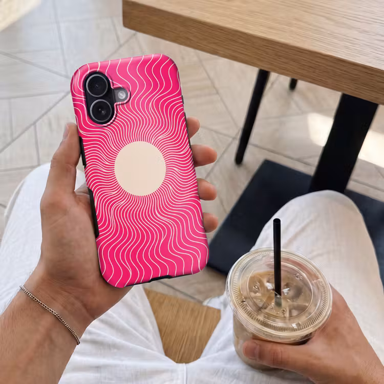 Handyhülle Toughcase - Zusammenfassung – Muster – Rosa — 4
