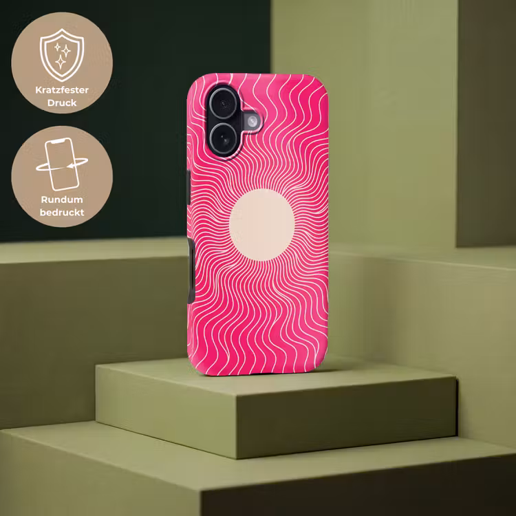 Handyhülle Toughcase - Zusammenfassung – Muster – Rosa — 7