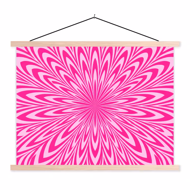 Stoffbild - Muster – Optisch – Rosa — 1