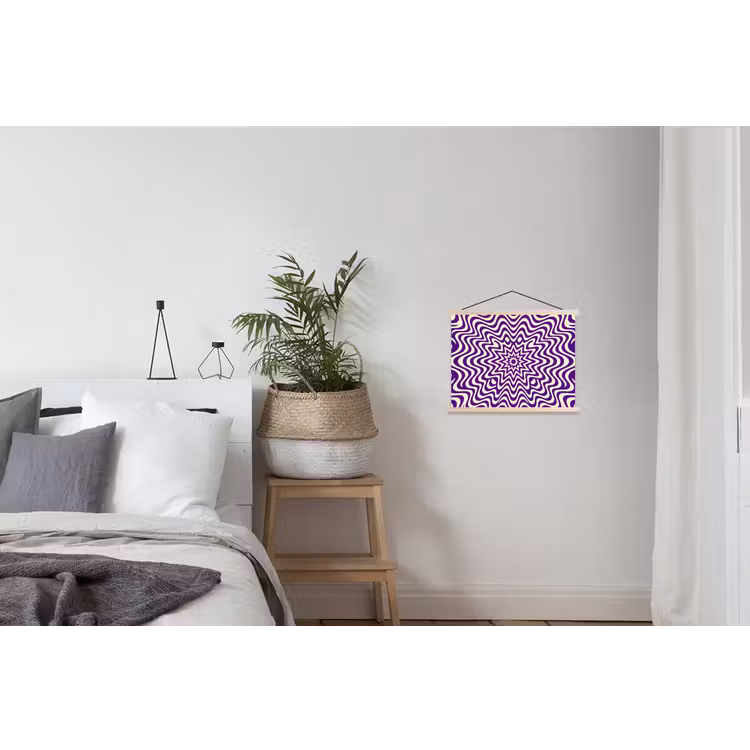 Stoffbild - Zusammenfassung – Wellen – Optisch – Modern – Lila — 3