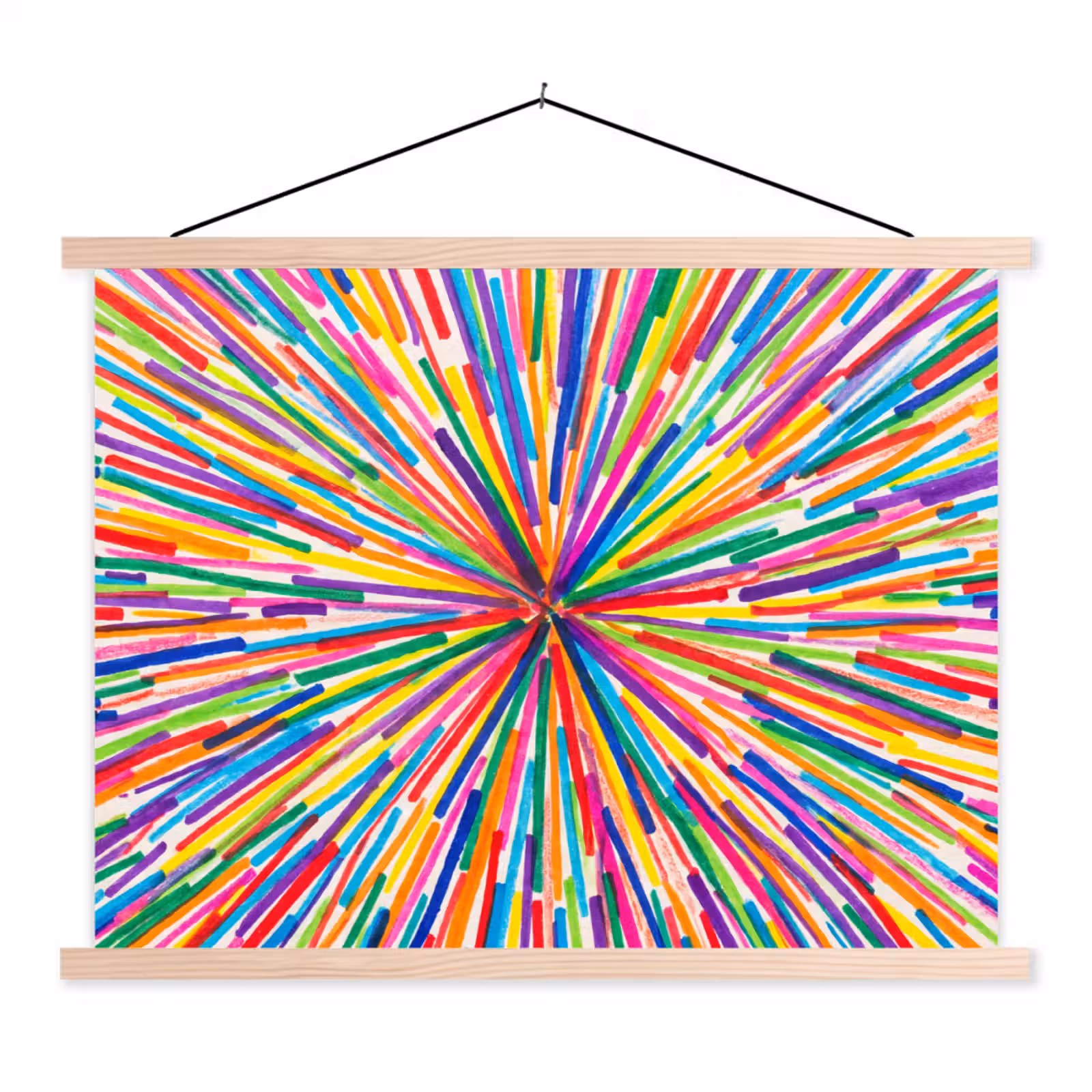 Stoffbild - Linien – Bunt – Abstrakt — 1