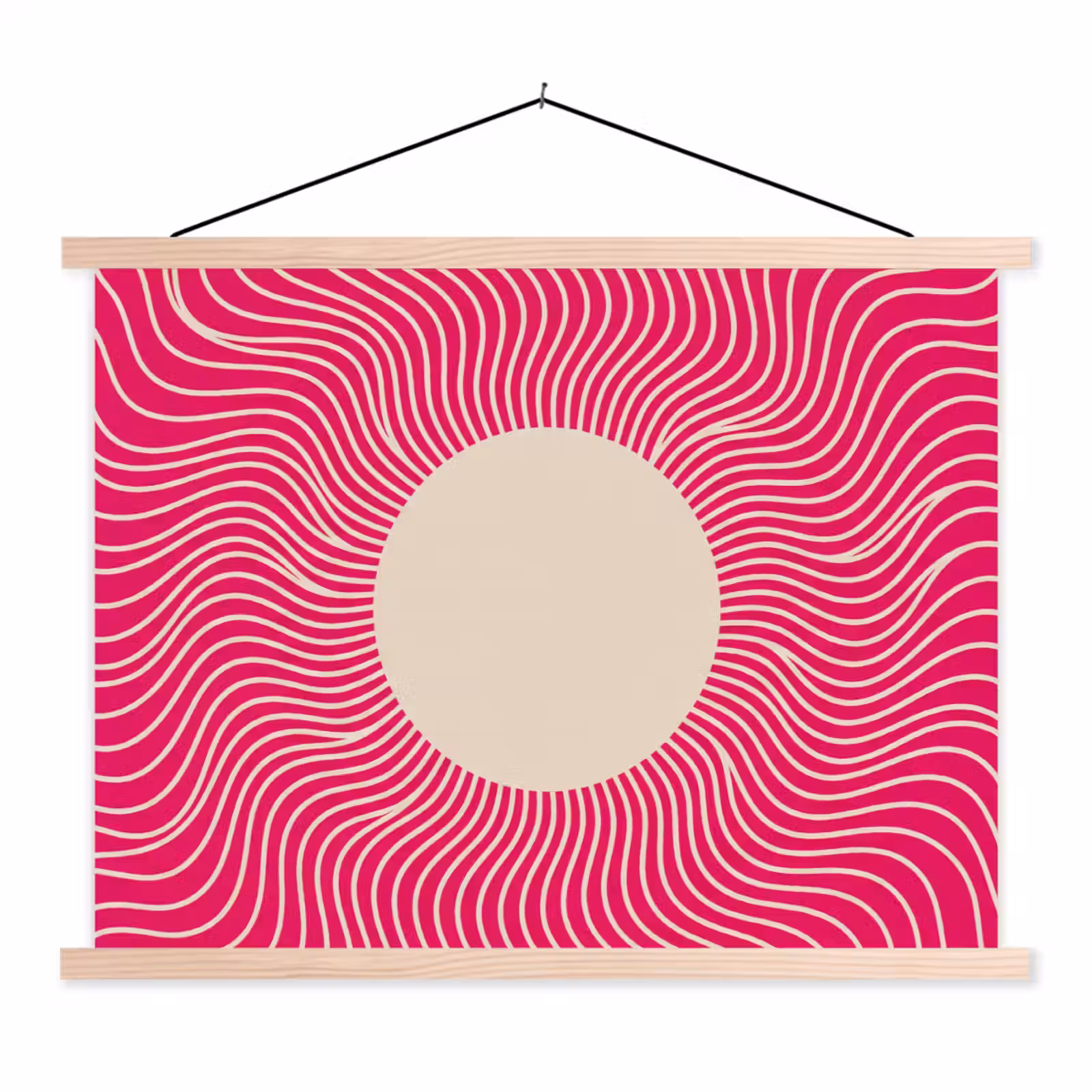 Stoffbild - Zusammenfassung – Muster – Rosa — 1