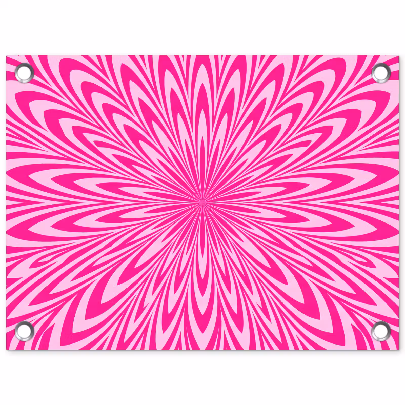 Gartenposter - Muster – Optisch – Rosa — 1