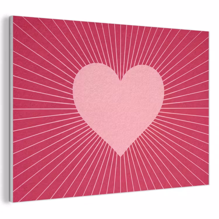 Akustikbild - Herz – Strahlen – Liebe – Abstrakt – Rosa — 1