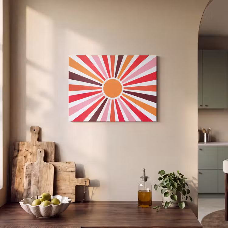 Akustikbild - Sonne – Strahlen – Abstrakt – Farbenfroh — 4
