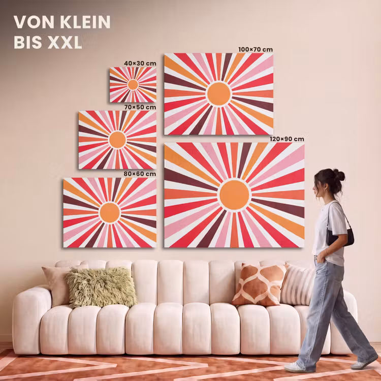 Akustikbild - Sonne – Strahlen – Abstrakt – Farbenfroh — 7