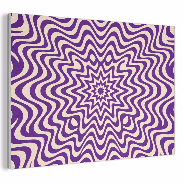 Akustikbild - Zusammenfassung – Wellen – Optisch – Modern – Lila — 1