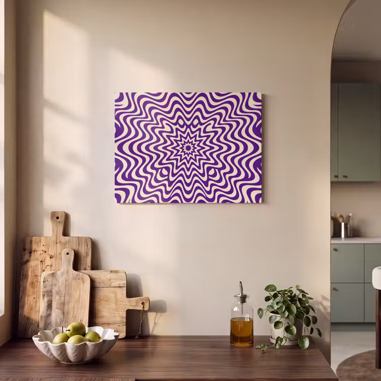 Akustikbild - Zusammenfassung – Wellen – Optisch – Modern – Lila — 4