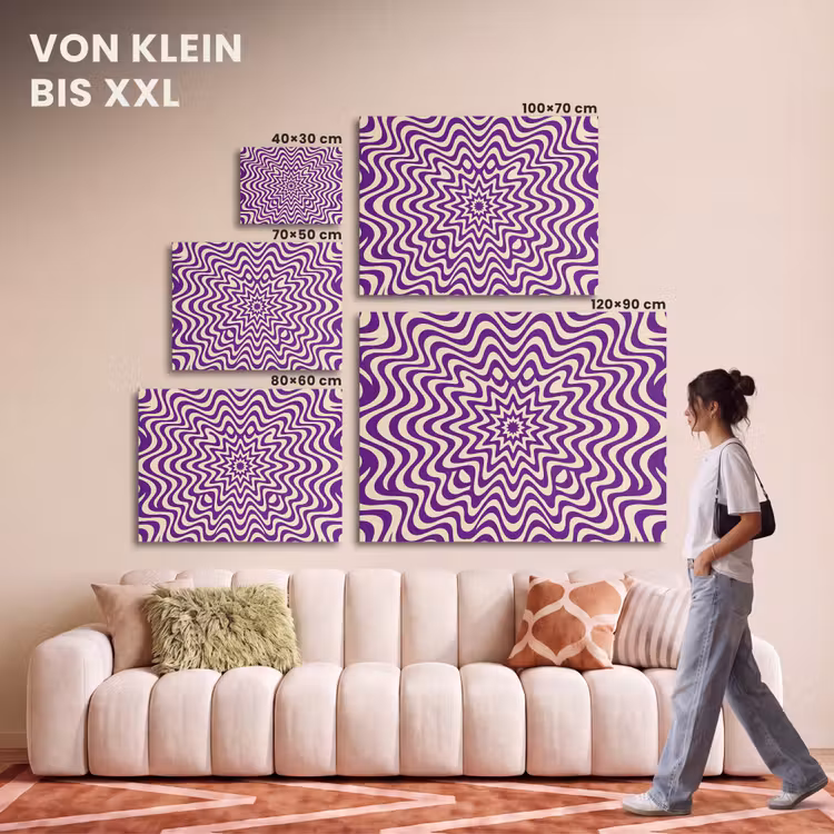 Akustikbild - Zusammenfassung – Wellen – Optisch – Modern – Lila — 7