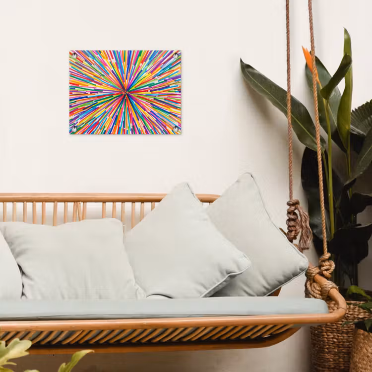Gartenposter - Linien – Bunt – Abstrakt — 4