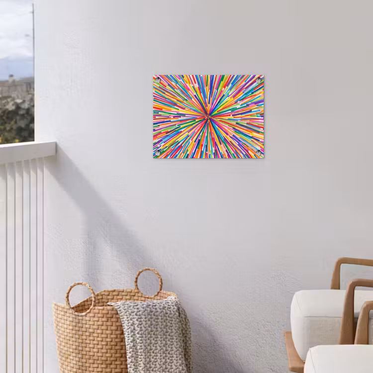Gartenposter - Linien – Bunt – Abstrakt — 5