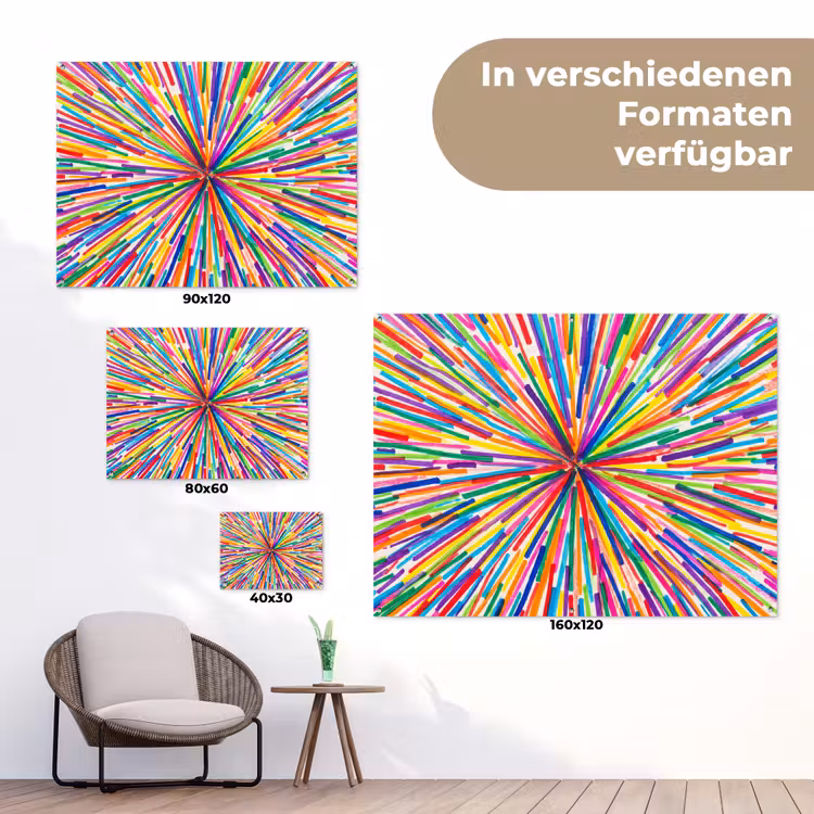 Gartenposter - Linien – Bunt – Abstrakt — 6