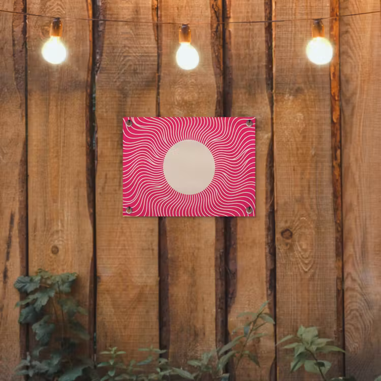 Gartenposter - Zusammenfassung – Muster – Rosa — 2