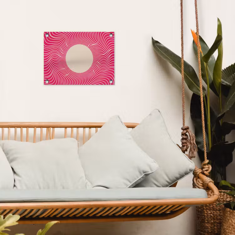 Gartenposter - Zusammenfassung – Muster – Rosa — 4