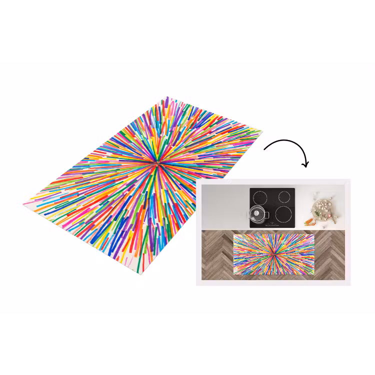 Küchenläufer - Linien – Bunt – Abstrakt — 1