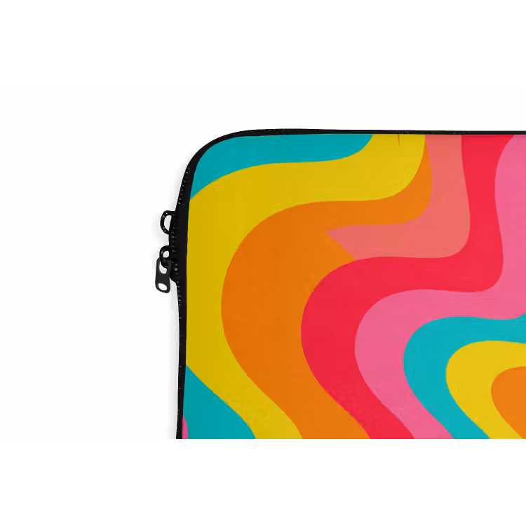Laptop hülle - Muster – Gewellt – Bunt — 5