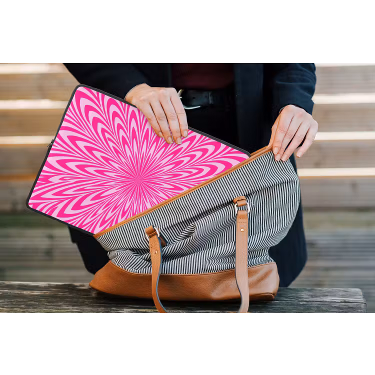 Laptop hülle - Muster – Optisch – Rosa — 4